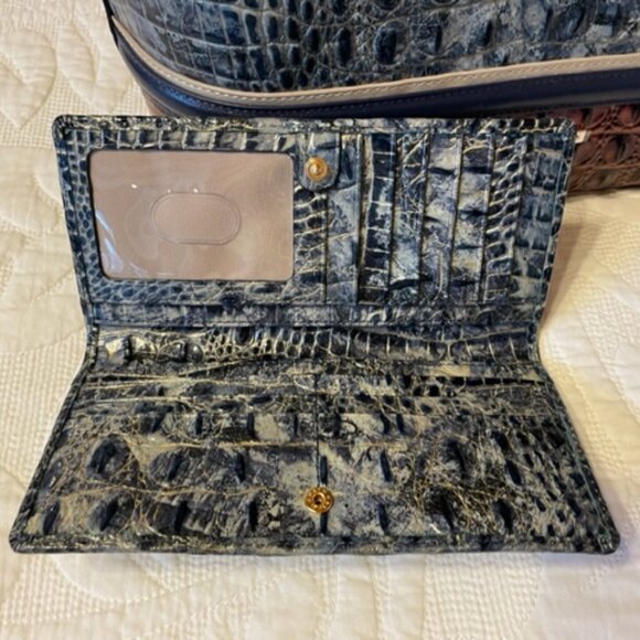 Brahmin gray, tan and black alligator purse NEW, never used - Picture 7 of 9